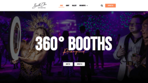 photobooth events company website design-min